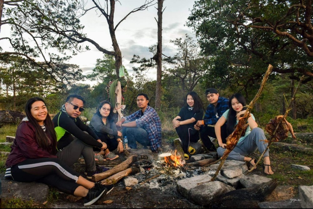 Photo 9: A group of camping with friends