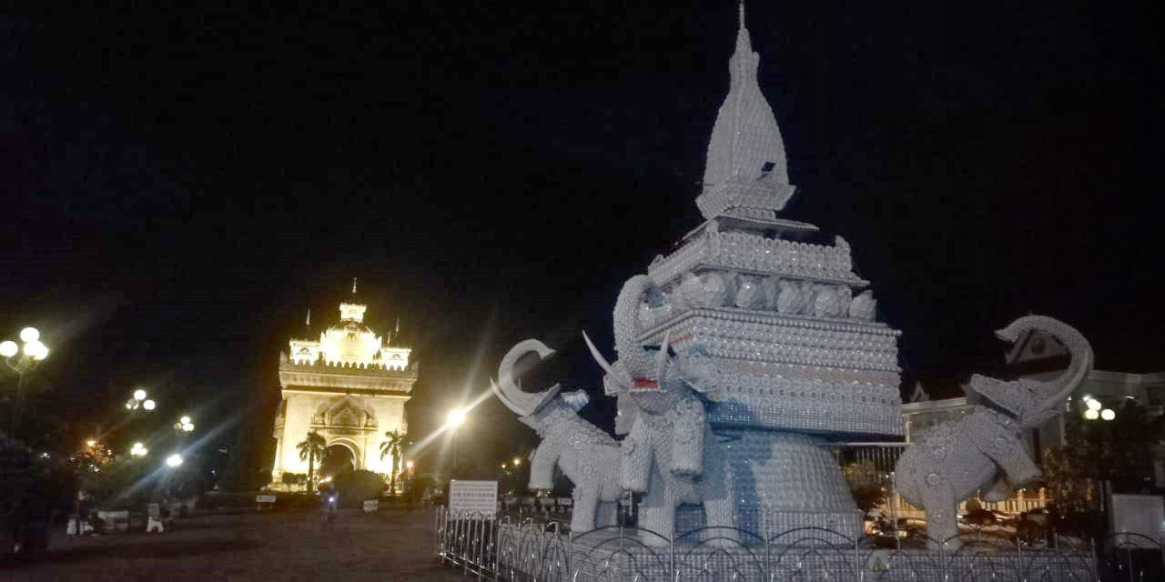 Patuxai or Patuxay Monument – in Vientiane