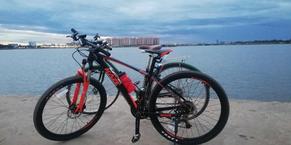 Cycling, Weekend activitie at Thatluang lake, a new Chaina town city in Vientiane capital