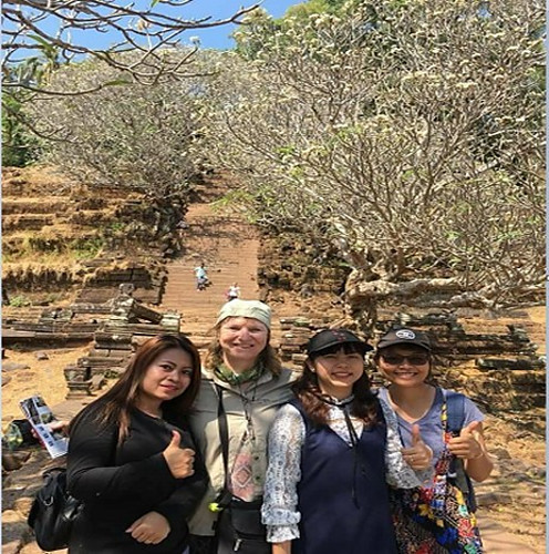 Lair with friends - Vat Phou Champasak or Vat Phou Laos- The Second World Heritage Site in Southern Laos