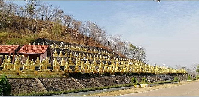 Wat Phou Sarao – Meditating Buddha Statue on a Hill