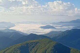 The top view of 360-degree panorama Saysathan District