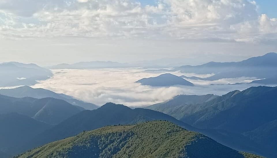 The top view of 360-degree panorama Saysathan District