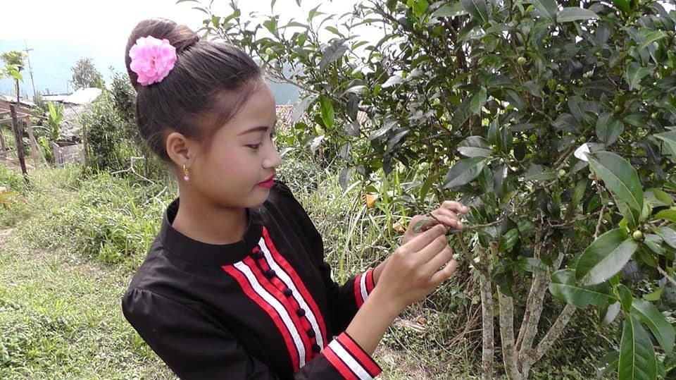 A girl in Saysathan district